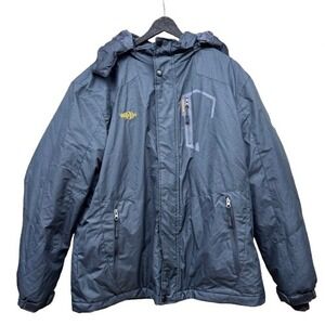 Wantdo Mens Black Large Insulated Ski Snowboard Jacket Hooded Winter Coat